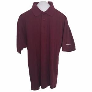 Reebok Polo Shirt Merlot Red Medium